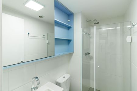 Banheiro de kitnet/studio à venda com 1 quarto, 24m² em Perdizes, São Paulo