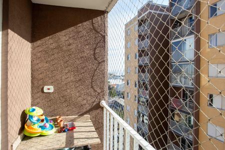 Varanda da Sala de apartamento à venda com 3 quartos, 69m² em Centro, Diadema