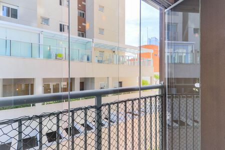Varanda da Sala de apartamento para alugar com 1 quarto, 28m² em Jardim Caravelas, São Paulo