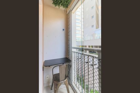 Varanda da Sala de apartamento para alugar com 1 quarto, 28m² em Jardim Caravelas, São Paulo