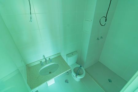Banheiro de apartamento à venda com 1 quarto, 38m² em Vila Clementino, São Paulo