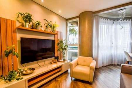 Sala de apartamento à venda com 2 quartos, 90m² em Jardim Bela Vista, Santo André