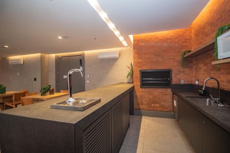 Studio para alugar com 36m², 1 quarto e 1 vagaÁrea gourmet