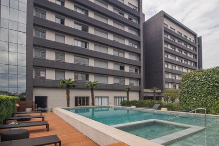 Área comum - Piscina de kitnet/studio para alugar com 1 quarto, 36m² em Teresópolis, Porto Alegre