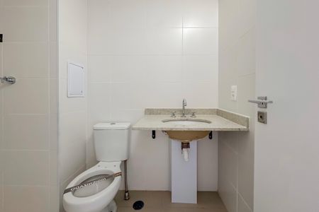 Banheiro de kitnet/studio à venda com 1 quarto, 25m² em Vila Mariana, São Paulo