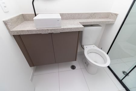 Apartamento para alugar com 28m², 1 quarto e sem vagaBanheiro da Suíte