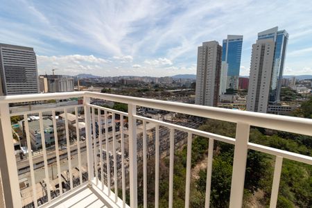 Sacada da Sala de apartamento para alugar com 1 quarto, 28m² em Parque Industrial Tomas Edson, São Paulo