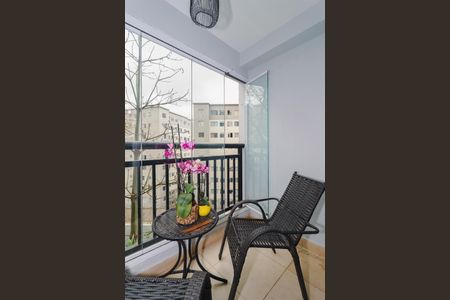 Varanda da Sala de apartamento para alugar com 2 quartos, 55m² em Vila Andrade, São Paulo