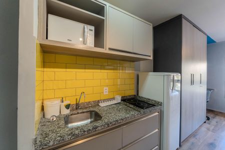 Studio para alugar com 24m², 1 quarto e sem vaga Studio para alugar com 24m², 1 quarto e sem vagaCozinha