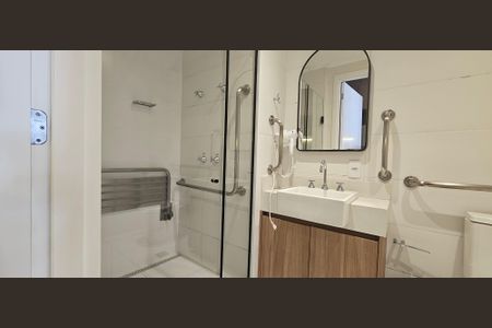 Studio para alugar com 28m², 1 quarto e sem vaga Studio para alugar com 28m², 1 quarto e sem vagaBanheiro