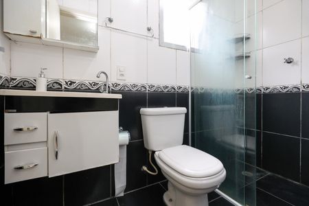 Banheiro da Suíte de apartamento à venda com 1 quarto, 60m² em Jardim Maria Rosa, Taboão da Serra