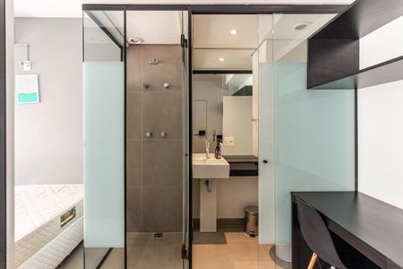 Studio à venda com 27m², 1 quarto e sem vaga Studio à venda com 27m², 1 quarto e sem vagaBanheiro