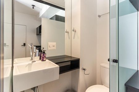 Banheiro de kitnet/studio à venda com 1 quarto, 27m² em Campos Elíseos, São Paulo