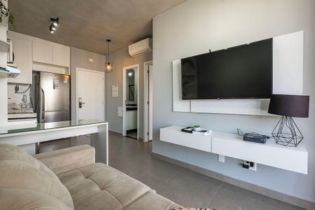 Sala/Cozinha de apartamento para alugar com 1 quarto, 45m² em Jardim Paulista, São Paulo