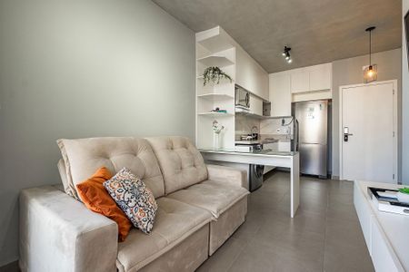 Sala/Cozinha de apartamento para alugar com 1 quarto, 45m² em Jardim Paulista, São Paulo