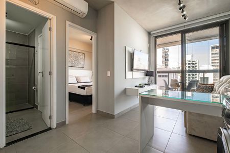 Sala/Cozinha de apartamento para alugar com 1 quarto, 45m² em Jardim Paulista, São Paulo