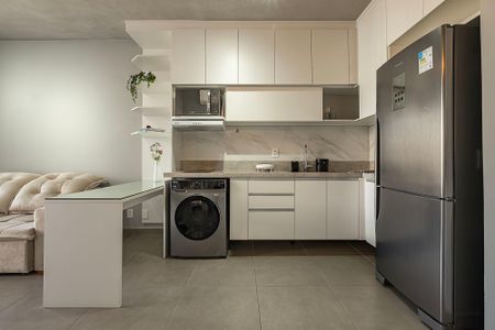 Sala/Cozinha de apartamento para alugar com 1 quarto, 45m² em Jardim Paulista, São Paulo