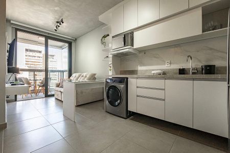 Sala/Cozinha de apartamento para alugar com 1 quarto, 45m² em Jardim Paulista, São Paulo
