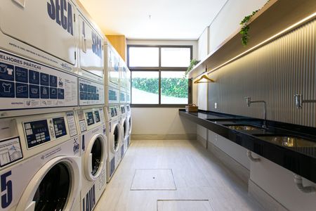 Studio para alugar com 24m², 1 quarto e sem vaga Studio para alugar com 24m², 1 quarto e sem vagaÁrea comum - Lavanderia