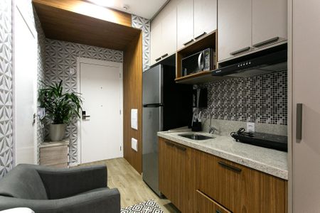 Studio para alugar com 24m², 1 quarto e sem vaga Studio para alugar com 24m², 1 quarto e sem vagaCozinha