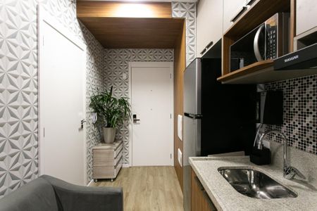 Studio para alugar com 24m², 1 quarto e sem vaga Studio para alugar com 24m², 1 quarto e sem vagaCozinha