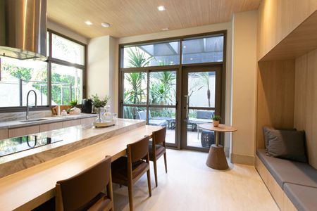 Studio para alugar com 24m², 1 quarto e sem vaga Studio para alugar com 24m², 1 quarto e sem vagaÁrea comum - Espaço Gourmet