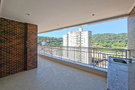 Sacada de apartamento para alugar com 3 quartos, 121m² em Canto do Forte, Praia Grande