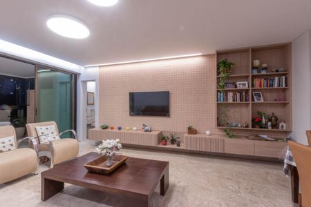 Sala de apartamento à venda com 4 quartos, 179m² em Sion, Belo Horizonte