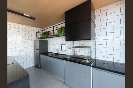 Studio à venda com 40m², 1 quarto e sem vagaÁrea Gourmet