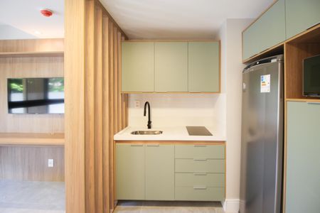 Studio de kitnet/studio para alugar com 1 quarto, 27m² em Indianópolis, São Paulo
