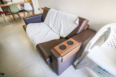 Sala de apartamento para alugar com 1 quarto, 53m² em Canto do Forte, Praia Grande