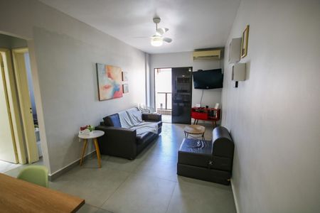 sala de apartamento para alugar com 1 quarto, 53m² em Canto do Forte, Praia Grande