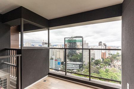 Varanda do Studio de kitnet/studio para alugar com 1 quarto, 30m² em Higienópolis, São Paulo