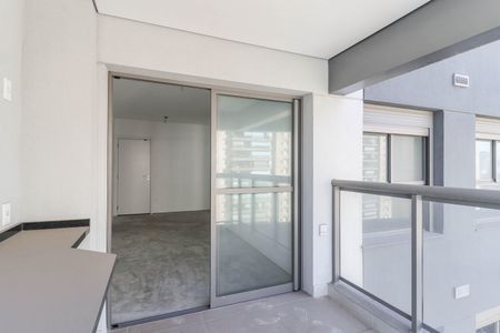 Varanda da Sala de apartamento à venda com 2 quartos, 67m² em Jardim das Acacias, São Paulo