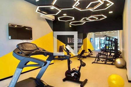 Apartamento à venda com 34m², 1 quarto e sem vaga Apartamento à venda com 34m², 1 quarto e sem vagaÁrea comum - Academia