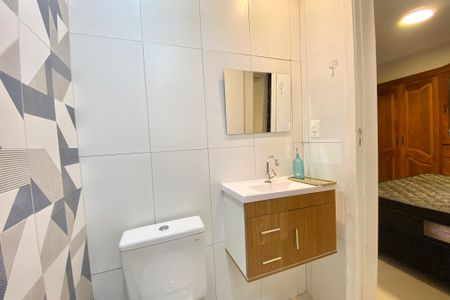 Apartamento para alugar com 55m², 1 quarto e sem vagaBanheiro da Suíte