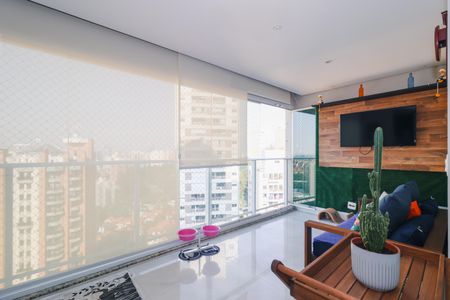 Varanda da Sala de apartamento à venda com 2 quartos, 89m² em Jardim Ampliacao, São Paulo