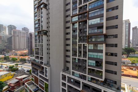 Varanda vista de kitnet/studio à venda com 1 quarto, 26m² em Jardim das Acacias, São Paulo