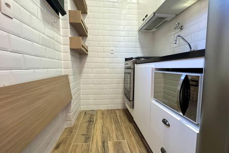 Cozinha de apartamento à venda com 1 quarto, 25m² em Lagoa, Rio de Janeiro