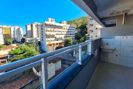 Varanda da Sala de apartamento à venda com 1 quarto, 40m² em Santa Rosa, Niterói
