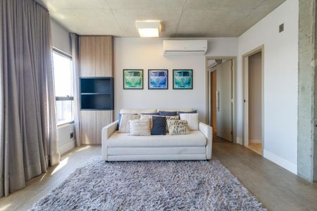 Sala de apartamento para alugar com 1 quarto, 74m² em Santo Amaro, São Paulo