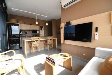 Sala de apartamento para alugar com 1 quarto, 46m² em Cambuí, Campinas