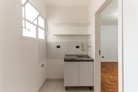 Cozinha de apartamento para alugar com 1 quarto, 50m² em Vila Buarque, São Paulo