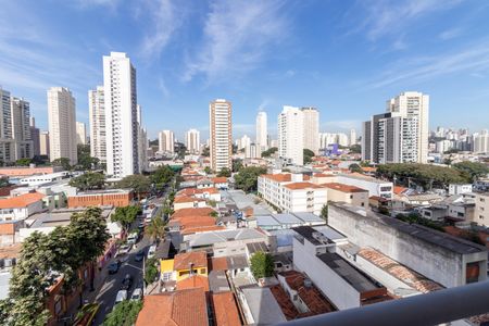 Vista da Sacada da Sala de apartamento para alugar com 1 quarto, 28m² em Vila Romana, São Paulo