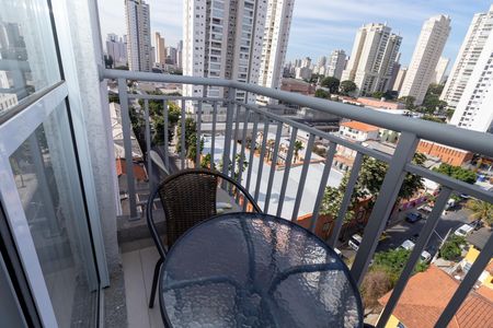 Sacada da Sala de apartamento para alugar com 1 quarto, 28m² em Vila Romana, São Paulo