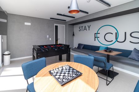 Apartamento à venda com 28m², 1 quarto e sem vagaÁrea comum - Salão de Jogos