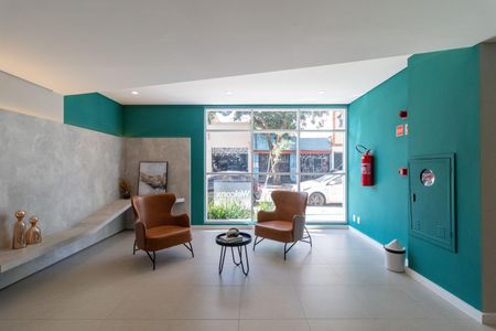 Apartamento para alugar com 28m², 1 quarto e sem vagaHall social