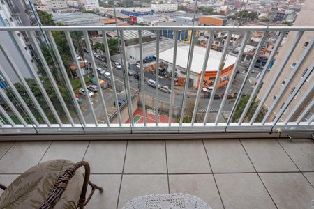 Varanda da sala de apartamento à venda com 3 quartos, 70m² em Taboão, Diadema