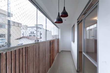 Varanda da sala de apartamento à venda com 3 quartos, 83m² em Paquetá, Belo Horizonte