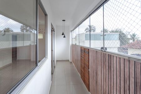 Varanda da sala de apartamento à venda com 3 quartos, 83m² em Paquetá, Belo Horizonte